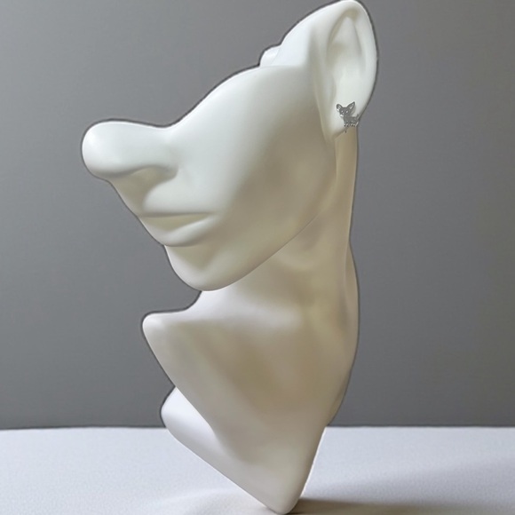 Charming Silver Chihuahua Dog Earrings - Picture 4 of 6